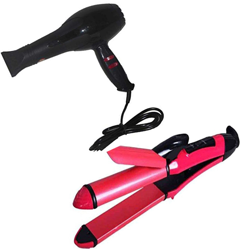 pritam global traders combo packs Professional Nhc-2009 2-in-1 Hair straightner & curler40 Watt & Hair dryer 1500 watt cb-2888 for women and men Personal Care Appliance Combo(Hair Dryer, Hair Straightener)