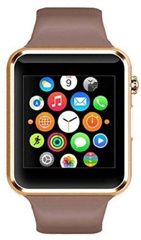 mobifox Best Combo Offer Of watch & Speaker golden Smartwatch(Gold Strap free size)