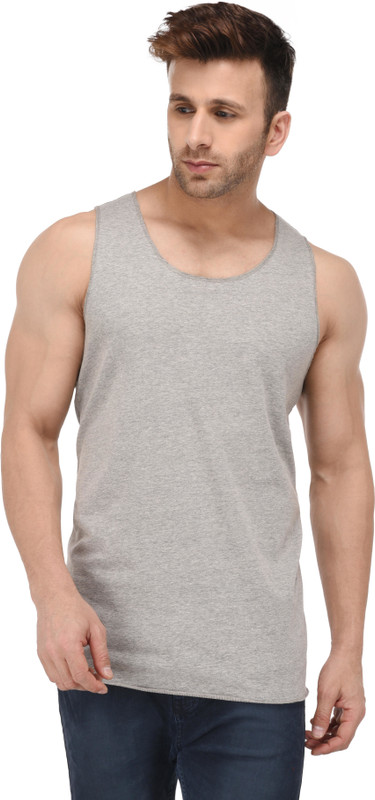 Kay Dee Solid Men Scoop Neck Grey T-Shirt Kay Dee Solid Men Scoop Neck Grey T-Shirt