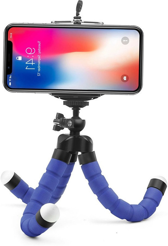 m s megaslim Universal Mini Best Flexible Sponge Octopus Tripod Tripod(Blue, Supports Up to 1000 g)