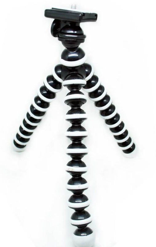 ZEDOFF mini stand flexible handy Octopus Gorilla Soft (6 Inch ) Flexible For Digital Camera Video Camcorder Stand Medium A1 Tripod (Supports Up to 1 kg) Tripod, Monopod(White, Black, Supports Up to 1500 g)