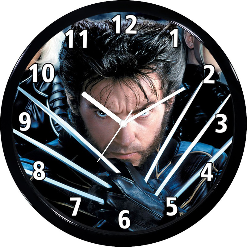 chanakya Analog 28 cm X 2 cm Wall Clock(Black, With Glass)