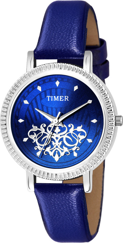 timer TC-W09 TIMER BLUE DIAL ANALOG STYLE STATEMENT WATCH Analog Watch  - For Women