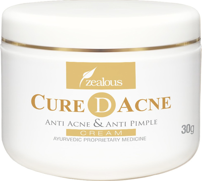 zealous CURE D ACNE, Acne and Pimple herbal cream, 30 gram cream(30 g)