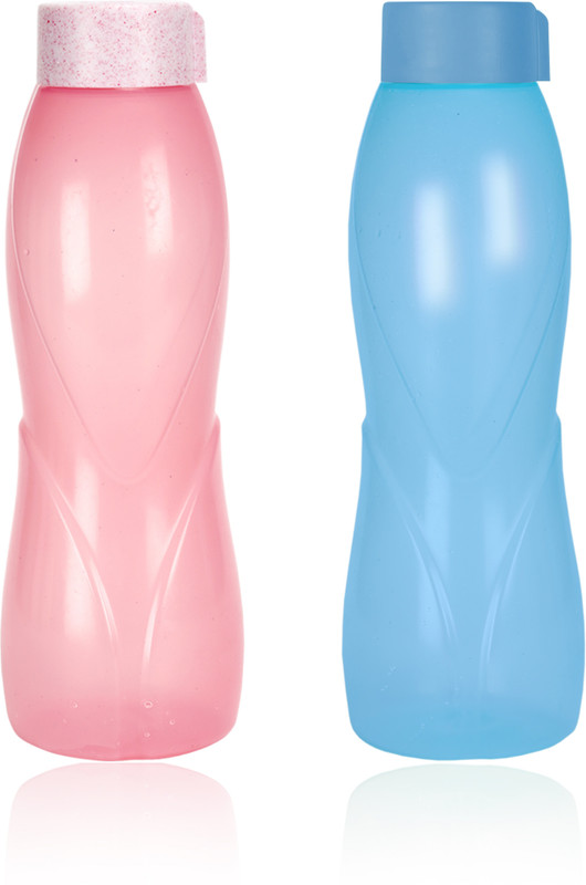 5ive MAGIC BOT "Color Changing" PETAL Design 1 Litre Water Bottle 1000 ml Bottle(Pack of 2, Multicolor)
