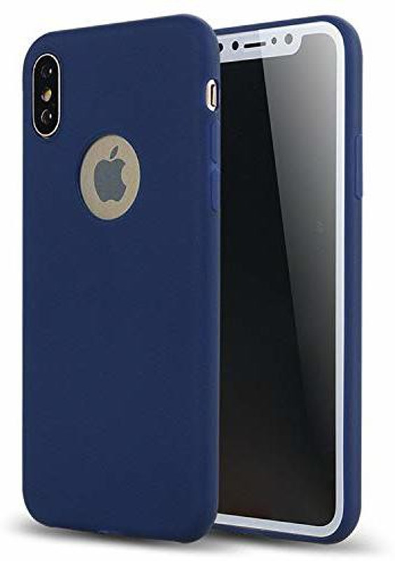 noorm Back Cover for Iphone XS Max Stylish Latest Cover(Blue, Grip Case, Silicon)