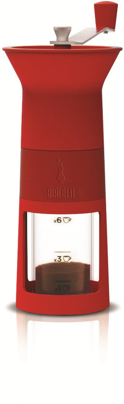 Bialetti COFFEE GRINDER 2 Cups Coffee Maker(Red)