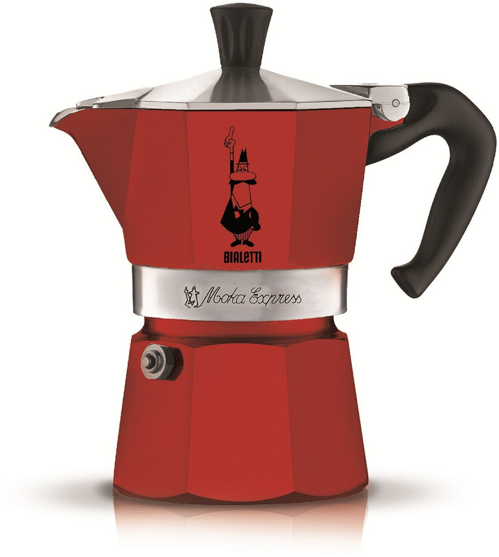Bialetti MOKA EXPRESS 3 Cups Coffee Maker(Red)
