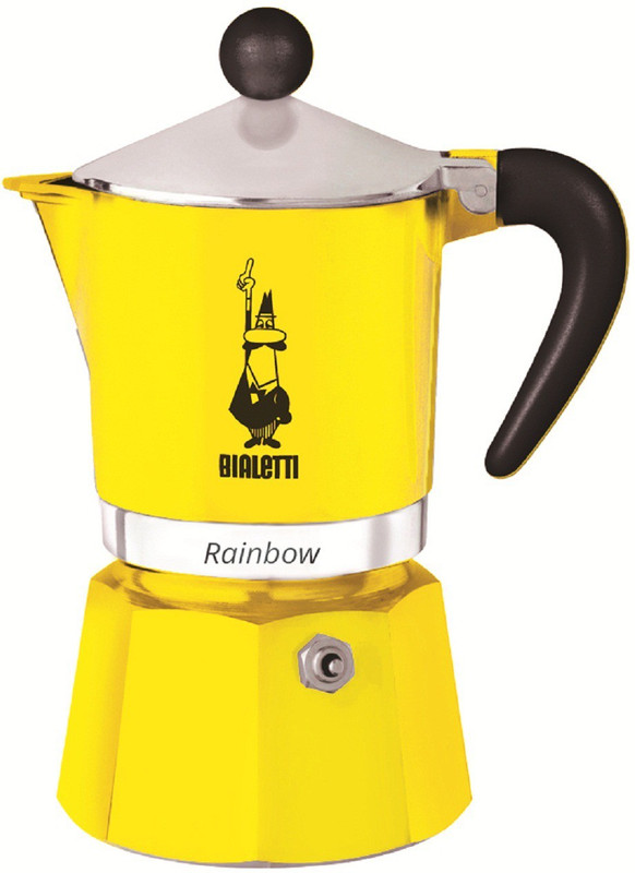 Bialetti RAINBOW 6 Cups Coffee Maker(Yellow)