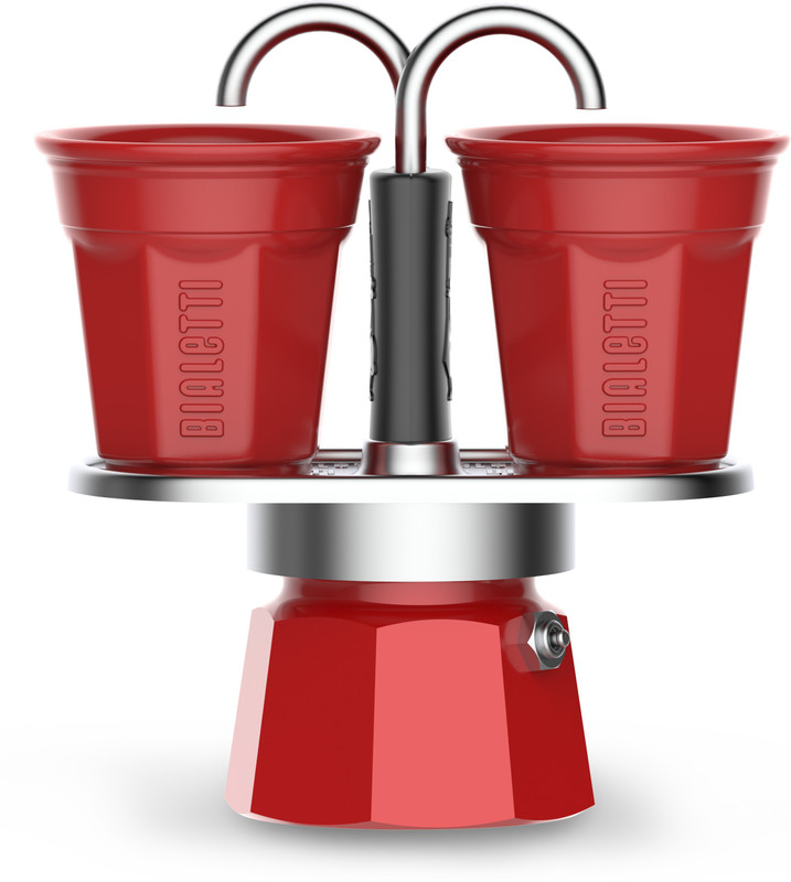 Bialetti SET MINI EXPRESS & BICCHIERINI 2 Cups Coffee Maker(Red)