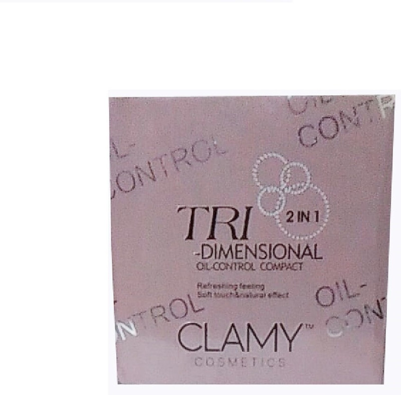 clamy OIL CONTROL COMPACT ROSE BLUSH 02 ( PRESSED POWDER ) 20 G Compact(Beige, 20 g)