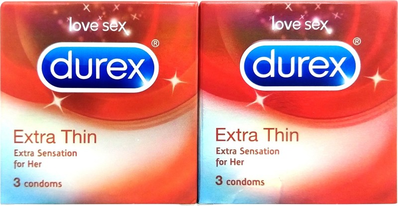 Durex Extra Thin Condom(Set of 2, 6S)