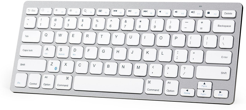 lampiris Smartous Wireless Bluetooth Multi-device Keyboard(White)