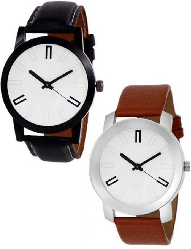 pizaro wall clock copy stylish new watch for men pack of 2 Analog Watch  - For Men