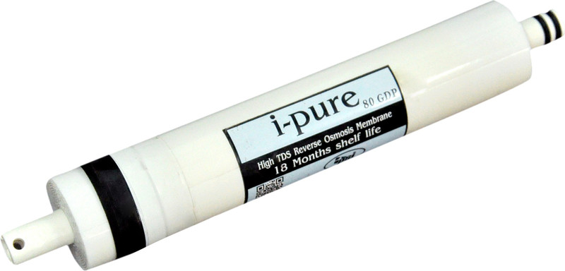 ipure 80 GPD Ro membrane , Universal Type Compatible for all RO for upto 1500 TDS Water Solid Filter Cartridge(0.02, Pack of 1)