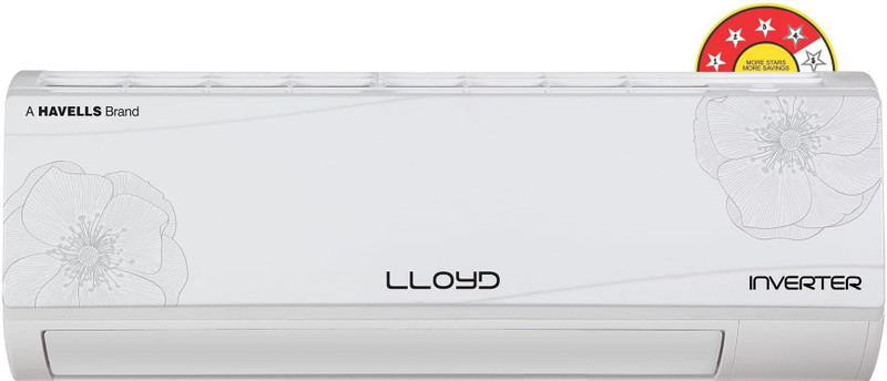 Lloyd 1.5 Ton 4 Star Split Inverter AC  - White(LS18I42MP, Copper Condenser) RS.60990 (44.00% Off) - Flipkart
