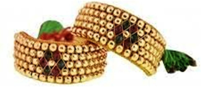 mohit jewellers Copper Gold-plated Bracelet Set(Pack of 2)