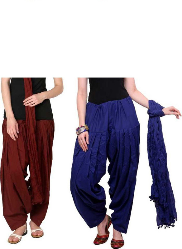 pagrakhi Cotton Solid Salwar and Dupatta Material(Unstitched)