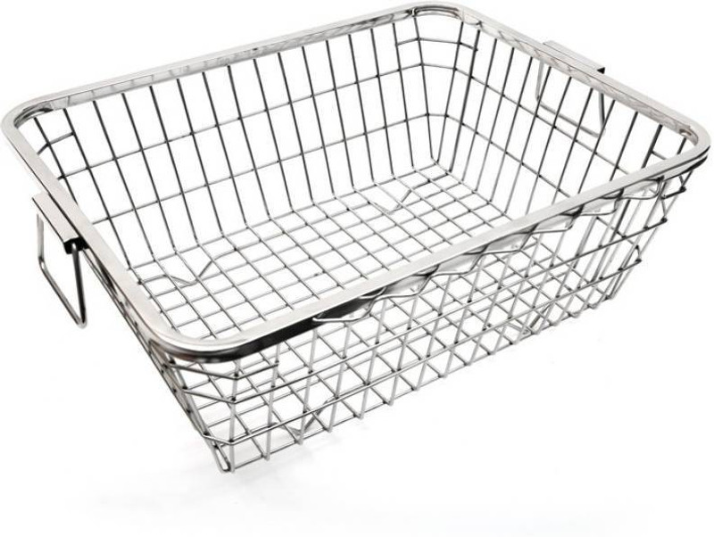 jam enterprises Basket Size Stainless Steel Kitchen Rack (Silver) Storage Basket (Pack of 1) Storage Basket(Pack of 1)