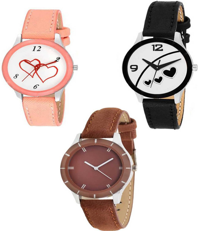 mu enterprise MU SALES NEW COMBO OF WATCHES LIKE NEW ONE OF COLOUR NEW WATCH FOR MAN NEW COMBO COLOUR Analog Watch  - For Girls