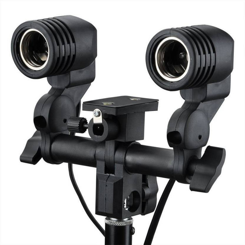 Priyam Double Light Socket with Light Stand & Umbrella Holder for Photography Camera Rig Camera Rig