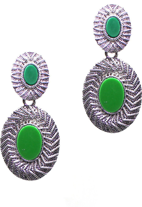sirecorn Beautiful Egg Shape Earrings For Girl's Plastic, German Silver Stud Earring, Plug Earring, Jhumki Earring, Huggie Earring, Earring Set