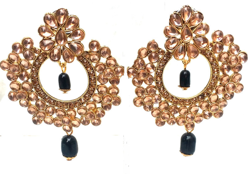 jewel planet earrings girl Crystal Metal Stud Earring