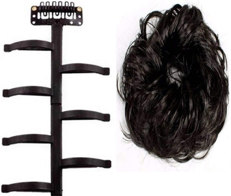 shivnath enterprises hair stylish curly juda bun and braid tool hair styling [pack of 2pcs] Hair Accessory Set(Black)