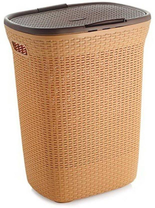 ckarss 50 L Beige Laundry Basket(Plastic)