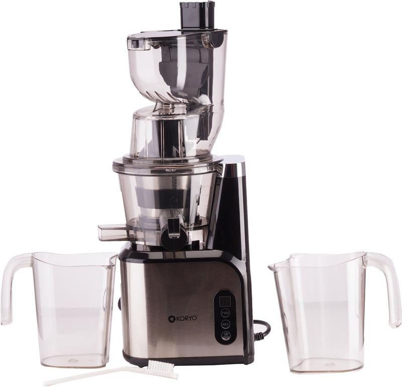Koryo Cold Press KSJ2021SSW 200 Juicer(Black & white, 1 Jar)