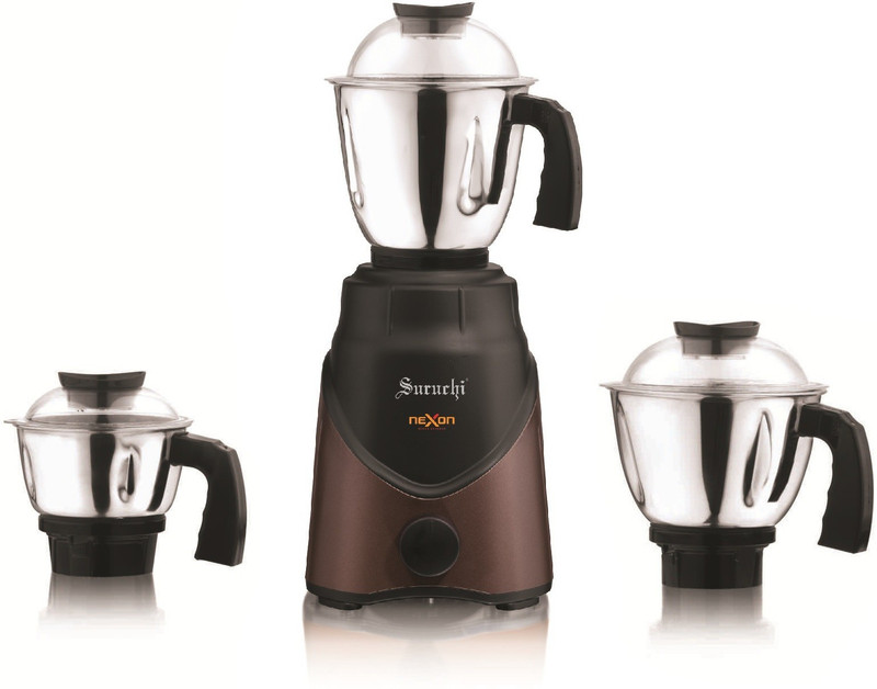 SURUCHI NEXON 750 WATTS MIXER GRINDER BROWN 750 Mixer Grinder(Brown, 3 Jars) SURUCHI NEXON 750 WATTS MIXER GRINDER BROWN 750 Mixer Grinder(Brown, 3 Jars)