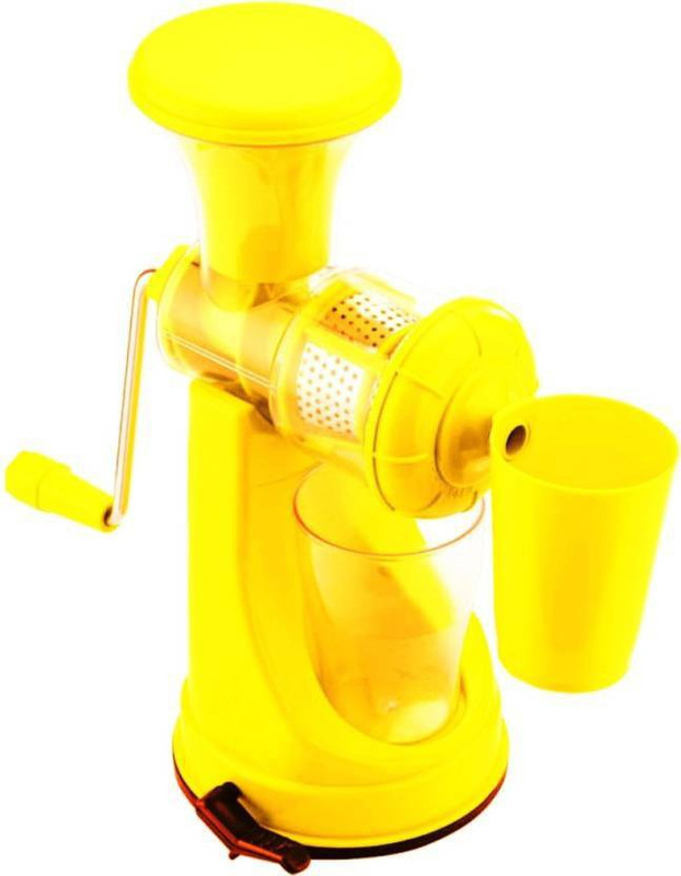 KitchenFest NO Smart Fruit & Vegetable Stainless Steel Hand Juicer 0 Juicer(Yellow, 1 Jar)