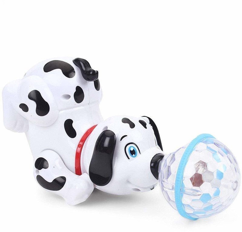 yatri Plastic Cute Dancing Battery Operated Dog Toy with Reflected 3D Lights and Wonderful Music(Multicolor)