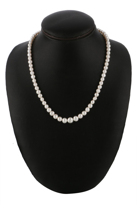 munaa lifestyle Pearl Brass Plated Silk Dori Necklace