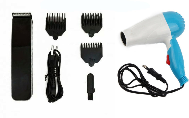 pritam global traders combo packs Professional Ns-216 Hair trimmer & 1000 Watt hair dryer NV-1290 With 2 Speed Control 1000 Watt for men Personal Care Appliance Combo(Hair Dryer, Trimmer)