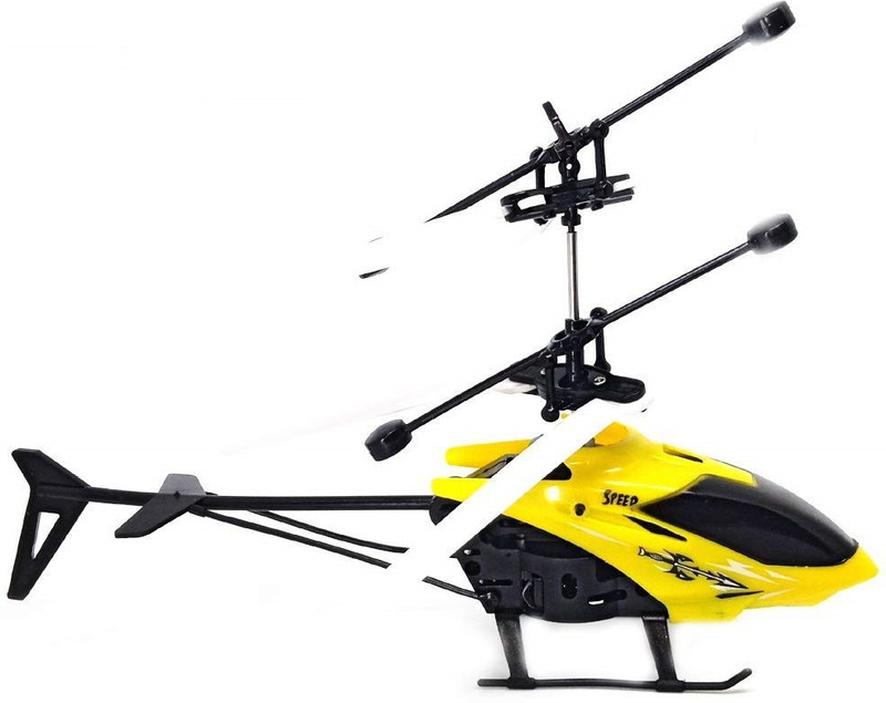 retrowear Helicopter Induction Type 2-in-1 Flying Indoor Helicopter with Remote for Kids(Multicolor)