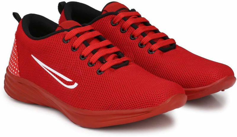 cognac Walking Shoes For Men(Red)