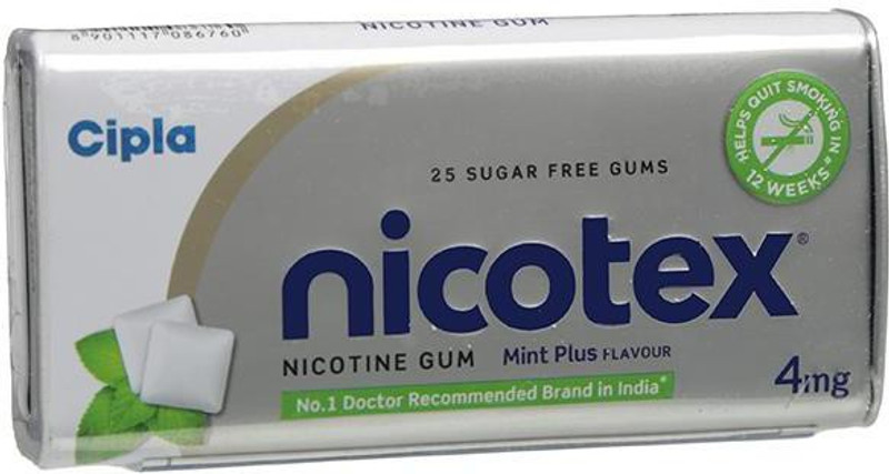nicotex 4 mg tin 75 tab 24 hour patch Smoking Patch(Pack of 25)
