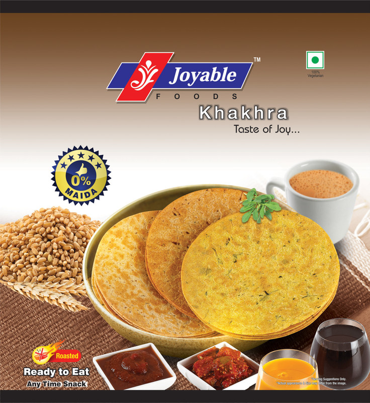 joyable Diet Khakhra (Chatpata Mung) - Pack of 5, 180 gms each(Pack of 5, 5 x 180, 900 g)