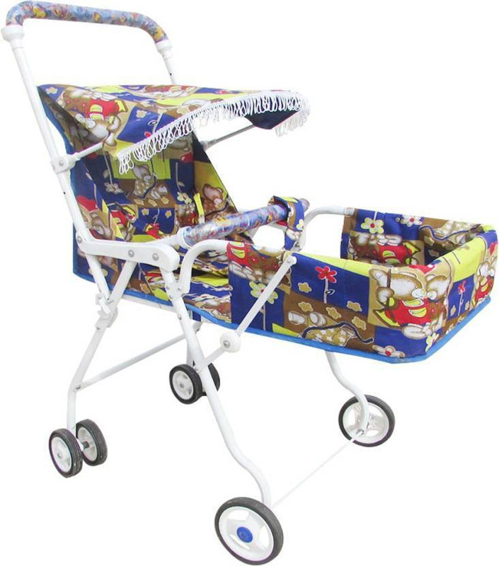 shadow world Blue pram for kids in strollers & prams Stroller Pram(No Recline position, Blue)