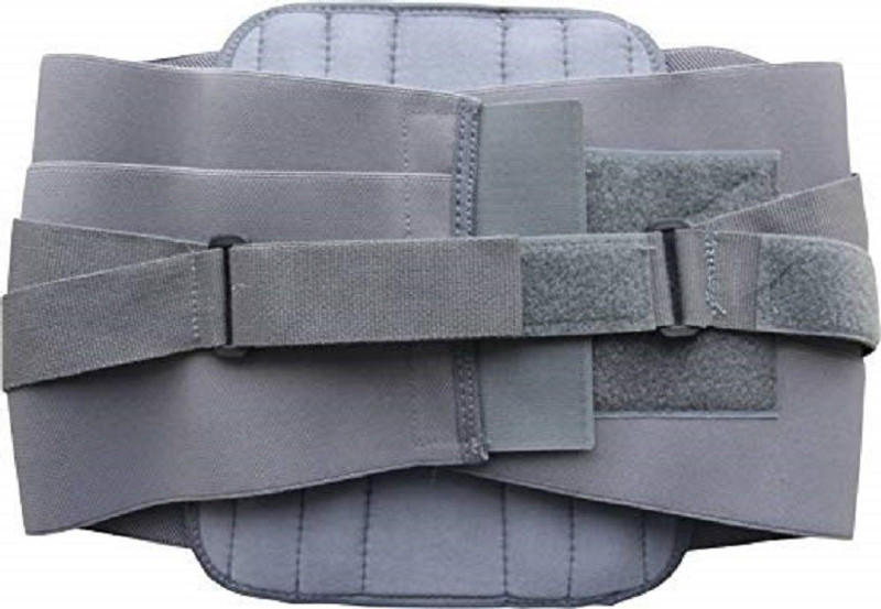 G.M.S Rehabilitation Contoured Spinal Brace Lower Back Pain Slip Disc (LARGE) 36"-40" WAIST Back Support(Grey)