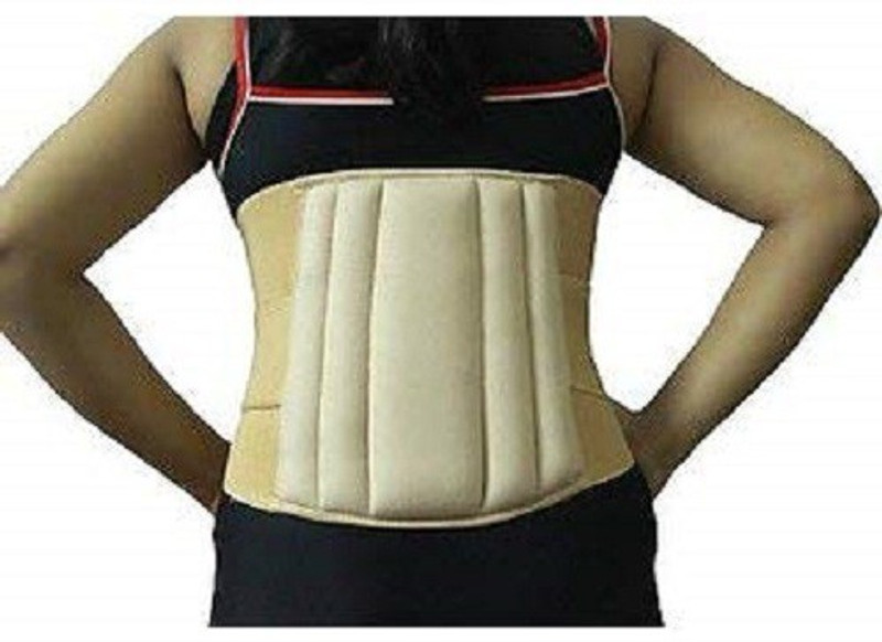 G.M.S Rehabilitation Lumbar Sacral Belt Spinal Brace Lower Back Pain Slip Disc MEDIUM 32"-36" waist Back Support(Grey)