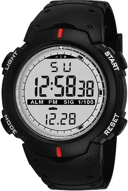 zintaas TRACK DESIGNER LEATHER BELT WATCH FAST SELLING UNIQUE DESIGNER LEATHER BELT BLACK WATCH JAPAN DESIGNER Digital Watch  - For Boys