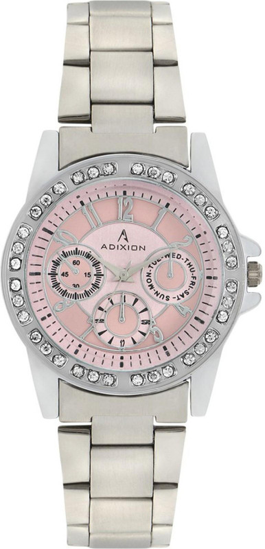 ADIXION 9401SMB6 New Chronograph Pattern Stainless Steel Analog Watch - For Women