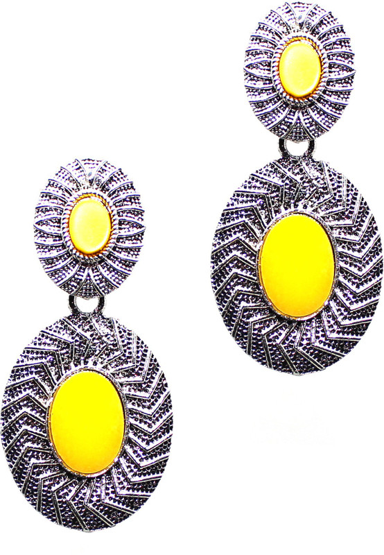 sirecorn Beautiful Egg Shape Earrings For Girl's Plastic, German Silver Stud Earring, Plug Earring, Jhumki Earring, Earring Set