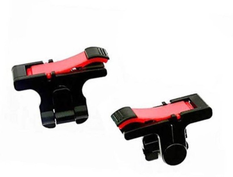 HOC GVL_549G Red Pubg Trigger all smart phone compatible Sensitive Shoot/aim Buttons L1 R1 Trigger Mobile Game Controller ||compatible with all android & IOS smart phone Gaming Accessory Kit(Multicolor, For Android)