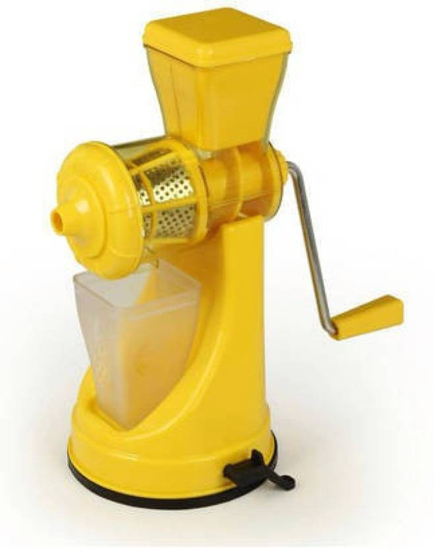KitchenFest NO Fruit and Vegetable Polypropylene Hand Juicer   0 Juicer(Yellow, 1 Jar)