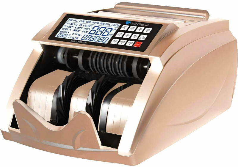 gold diamond GD-5100MV Note Counting Machine(Counting Speed - 1000 notes/min)