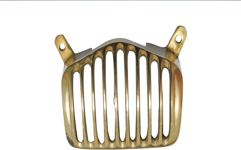 Golden Fox Backlight Grill for Standard Model Bike Headlight Grill(Gold)