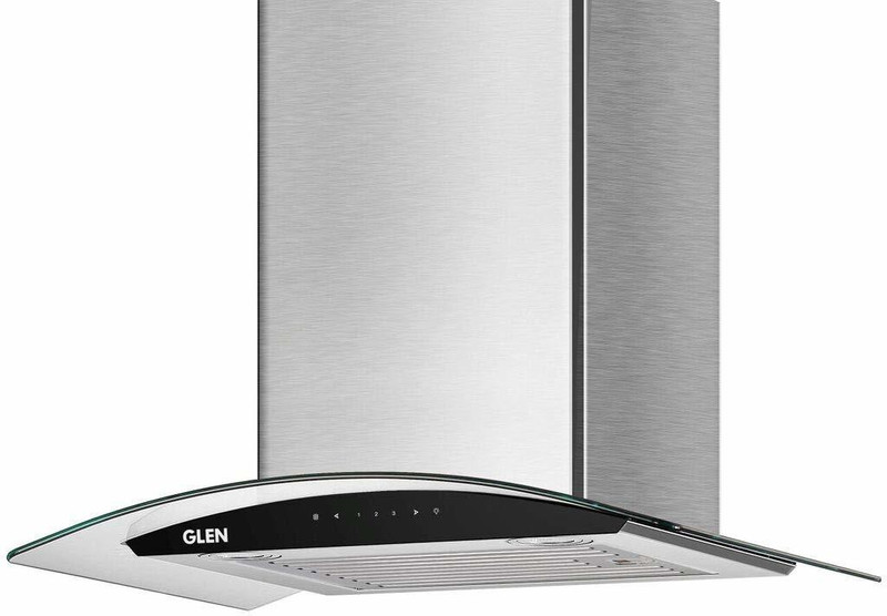 GLEN CH-6063SSAC60 Auto Clean Wall Mounted Chimney(Silver 1200 CMH)